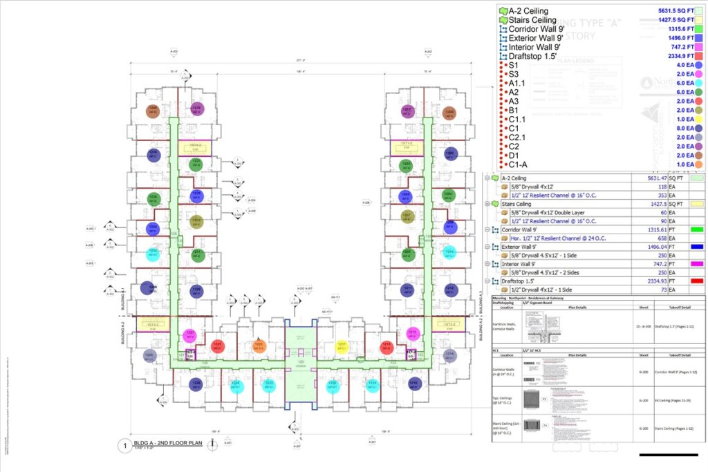 Drywall Takeoff Condominium 2